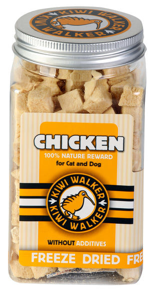 Kiwi Walker Chicken Snacks 80g – 100% Freeze-Dried Natural Treats, Single Protein