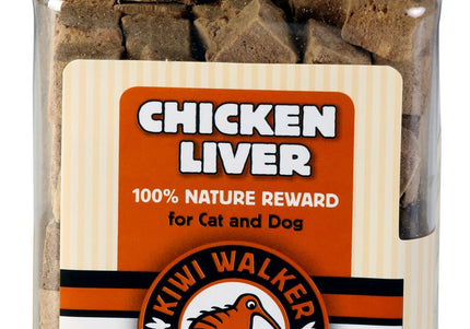 Kiwi Walker Chicken Liver Snacks – 100% Freeze-Dried Natural Treats, 115g Protein-Rich Pack