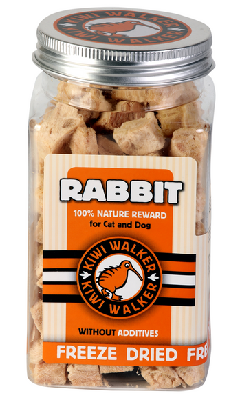 Kiwi Walker Rabbit Snacks 75g – 100% Freeze-Dried Natural Treats, Single Protein