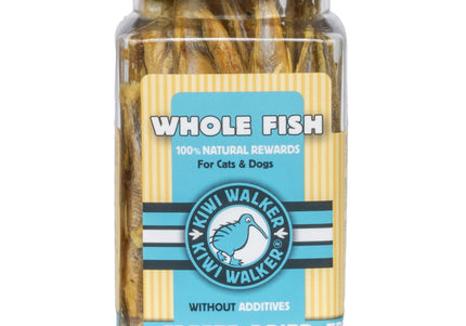 Kiwi Walker Freeze Dried Whole Fish Treats – 100% Smelt, Natural Single-Ingredient Snack, 70g