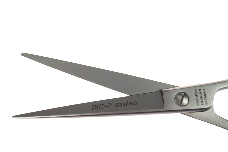 Gotta Solingen 7-Inch Straight Grooming Scissors – Precision Micro-Bevel Blade, Professional Quality