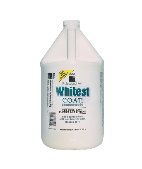 PPP Whitest Coat Shampoo – Concentrated Whitening Formula, 3.8L, Brightens and Revives Coats
