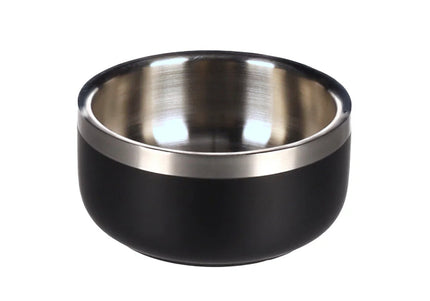 Flamingo Lora Double-Walled Steel Bowl – Matte Black, Medium, Durable and Stylish Design