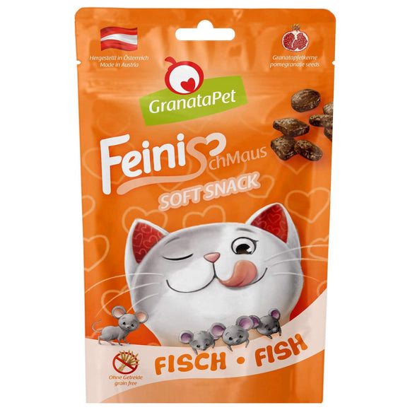 GranataPet FeiniSchmaus Fish Soft Cat Treats 50g – Tender Texture, Rich Fish Flavor
