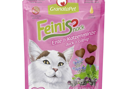 GranataPet FeiniSnack Duck and Catnip Crunchy Cat Treats – Irresistible Flavor, 50g Pack