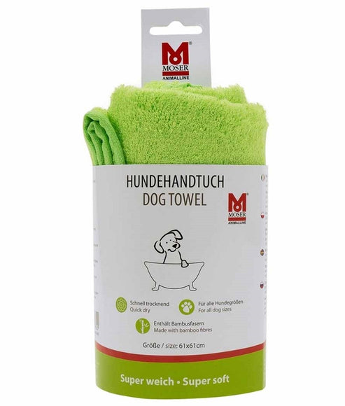 Moser Soft Grooming Towel – Cotton and Bamboo Blend, 61x61cm, Gentle and Absorbent