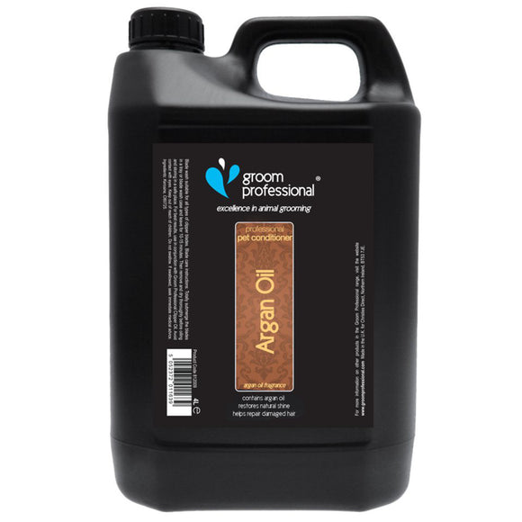 Groom Professional Argan Oil Conditioner – Intense Moisture Concentrate, 1:10 Dilution, 4L Bottle