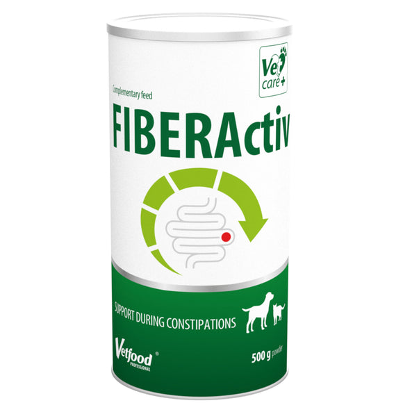 Vetfood FIBERActiv 500g – High-Fiber Digestive Supplement, Supports Regular Bowel Function
