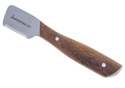 Groomer.dk Danish Classic Trimming Knife – Fine Blade with Wooden Handle, Precision Finish