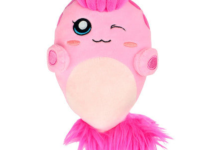 Dashi Fini Plush Squeaker Toy 20cm – Soft Pink Creature, Durable and Engaging