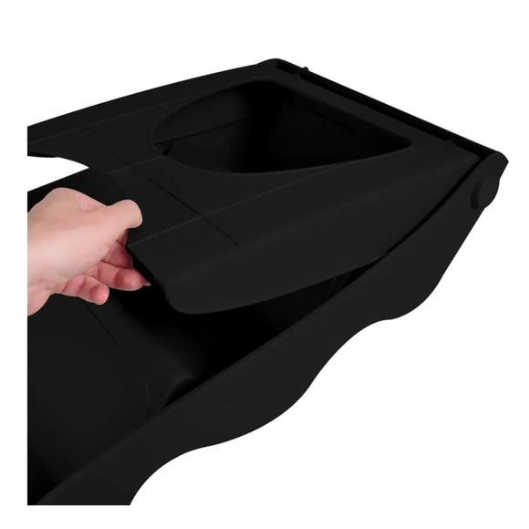 Flamingo Fola Dog Steps Black – Sturdy Plastic Pet Stairs, 38x46x38cm, Supports 50kg
