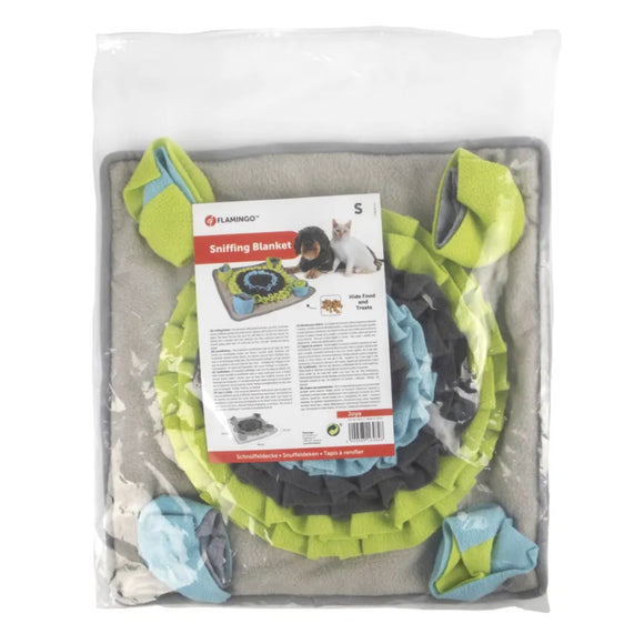 Flamingo Joya Sniffing Blanket S – Small Interactive Scent Mat, Soft Fleece, Stimulating Play