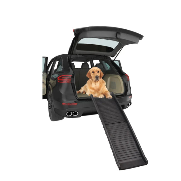 Flamingo Zenna Dog Ramp Black 156cm – Foldable, Sturdy Design Supports Up to 90kg