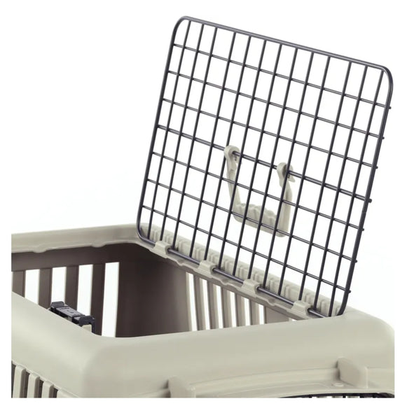 Flamingo Neto Transport Cage Dark Grey S – Solid Carrier, Secure Latch, Lightweight Design, Up to 12kg