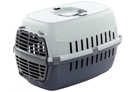 Flamingo Noah 1 Transport Cage – Sturdy Blue Carrier, Ventilated Design, Up to 5kg Pets