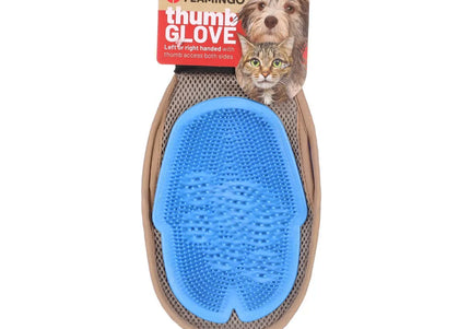 Flamingo Thumb Glove – Multi-Purpose Grooming Glove with Flexible Thumb Design