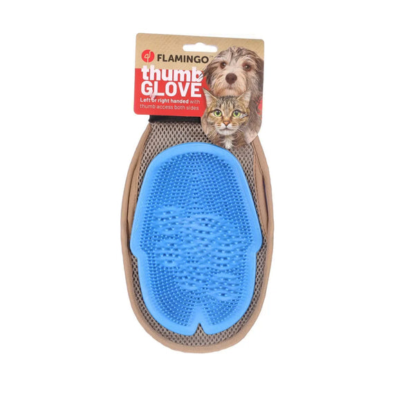 Flamingo Thumb Glove – Multi-Purpose Grooming Glove with Flexible Thumb Design