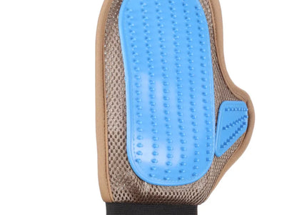 Flamingo Scrub Glove – Dual-Sided Grooming and Massage Glove with Soft Bristles