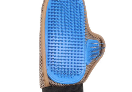 Flamingo Relax Grooming Glove – Soft Hair Removal and Massage Tool with Flexible Bristles