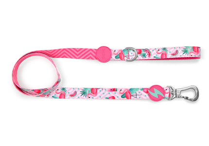 Dashi Flamingo Urban Tape Leash 120cm – Large, Durable Flamingo Pattern Design