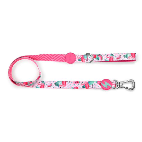 Dashi Flamingo Urban Tape Leash 120cm – Large, Durable Flamingo Pattern Design