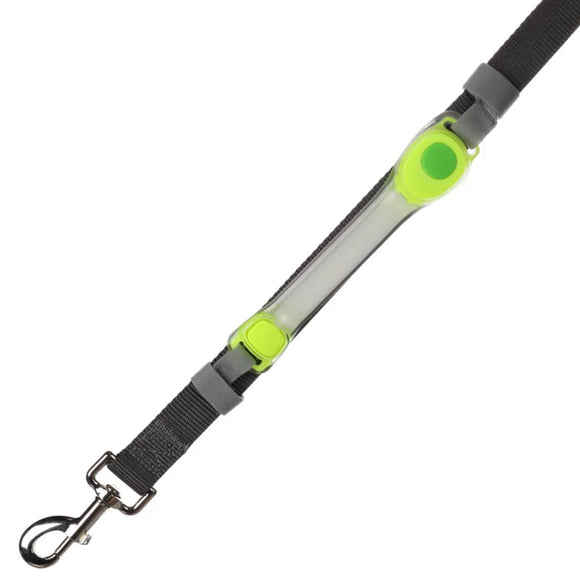 Flamingo Safety Strip LED Glowing Collar Strap – Yellow, Adjustable, High-Visibility Design