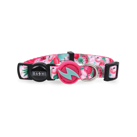 Dashi Flamingo Cat Collar – Colorful Adjustable Collar with Flamingo Pattern, Lightweight Design