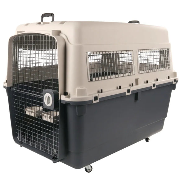 Flamingo Nomad IATA XXXL Transport Box – Extra Large Dog Carrier with Wheels, Supports 100kg