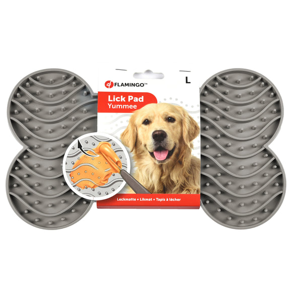 Flamingo Yummee Lick Pad – Anti-Stress Suction Mat, Medium 21.8cm, Easy-Clean Design