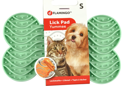 Flamingo Yummee Lick Pad – Anti-Stress Suction Mat, Medium 21.8cm, Easy-Clean Design