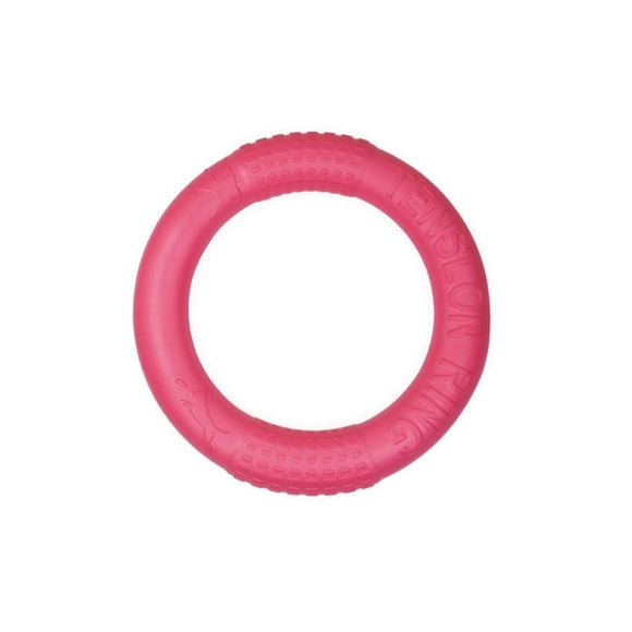 Record Floating Dog Ring Toy 26.5cm – Lightweight Red Throwing Ring, Durable and Buoyant