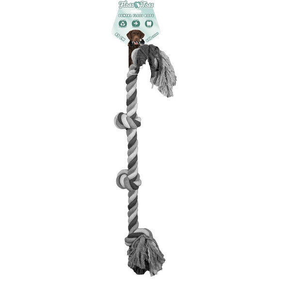 Holland Dental Floss Toss Rope Medium – 45cm Durable Chew Toy with Cleaning Action