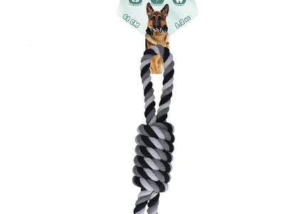Holland Dental Floss Toss Extreme Rope Tugger – 61cm Dual-Loop Durable Dental Toy