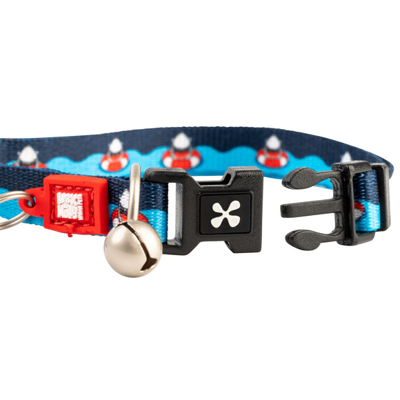 Max&Molly GOTCHA! Smart ID Cat Collar Frenzy The Shark – Colorful Adjustable Collar with Smart Tag