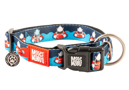 Max&Molly GOTCHA! Smart ID Frenzy the Shark Collar – Adjustable XS Dog Collar with Smart Tag
