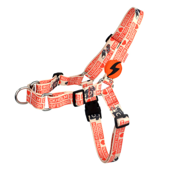 Dashi La Casa De Papel Jarana Front Harness – Norwegian Style, Money Heist Theme, Beige, Small Size