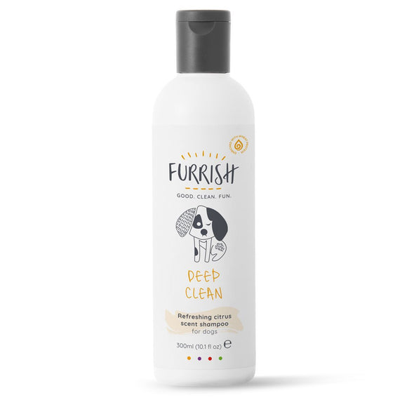 Furrish Deep Clean Shampoo 300ml – Lemongrass Formula, Deep Cleansing and Refreshing Scent