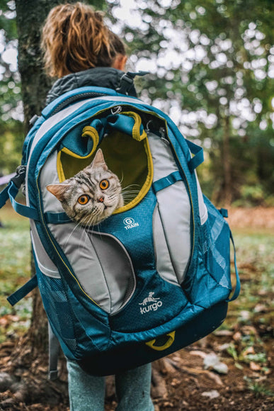 Kurgo G-Train K9 Pack – Navy Blue Pet Carrier Backpack, Lightweight and Durable Design