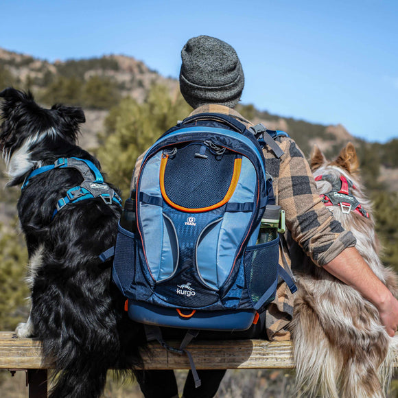 Kurgo G-Train K9 Pack Navy – Versatile Pet Backpack, Durable Water-Resistant Design, Navy Blue