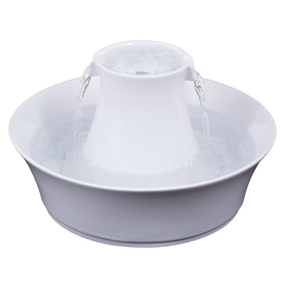 PetSafe Drinkwell Avalon Ceramic Fountain – 2L Capacity, Hygienic and Easy-to-Clean Design