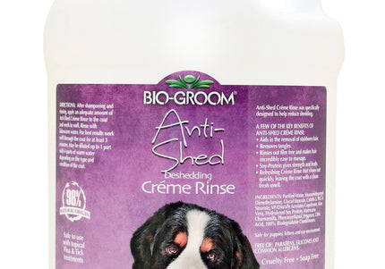 Bio-Groom Anti-Shed Creme Rinse – Professional Undercoat Removal Conditioner, 3.8L