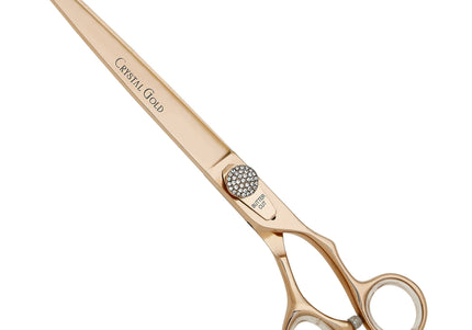 Geib Crystal Gold Curved Grooming Scissors – 8.5" Japanese Stainless Steel, Professional Quality