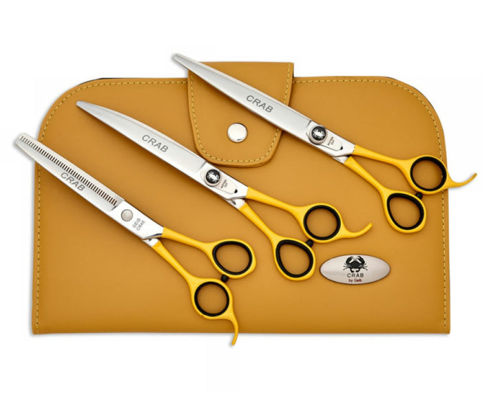 Geib Crab Scissors Set Level 1 – 8.5" Japanese Stainless Steel, 3-Piece Professional Kit