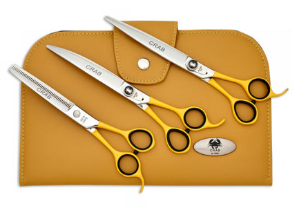 Geib Crab Scissors Set Level 1 – 9.5" Japanese Stainless Steel, 3-Piece Professional Kit