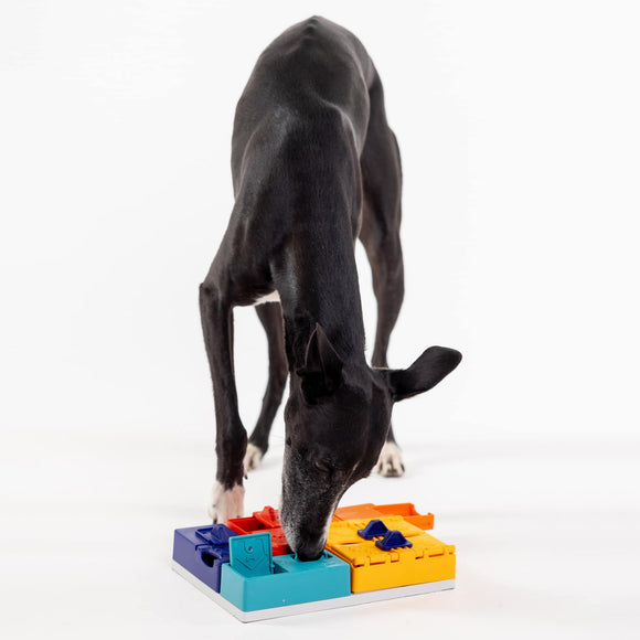 Pawzler Interactive Dog Puzzle Genius Set – Modular Enrichment Toy, 7-Piece Brain Challenge