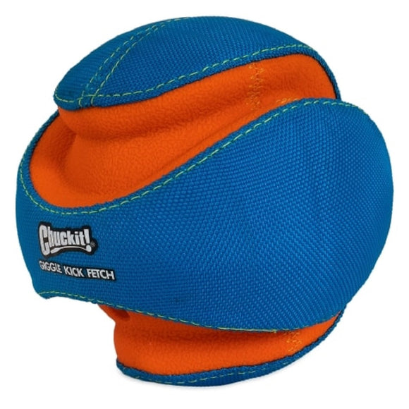 Chuckit! Giggle Kick Fetch Ball – Impenetrable Durable Toy with Entertaining Sound