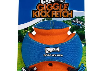 Chuckit! Giggle Kick Fetch Ball – Impenetrable Durable Toy with Entertaining Sound