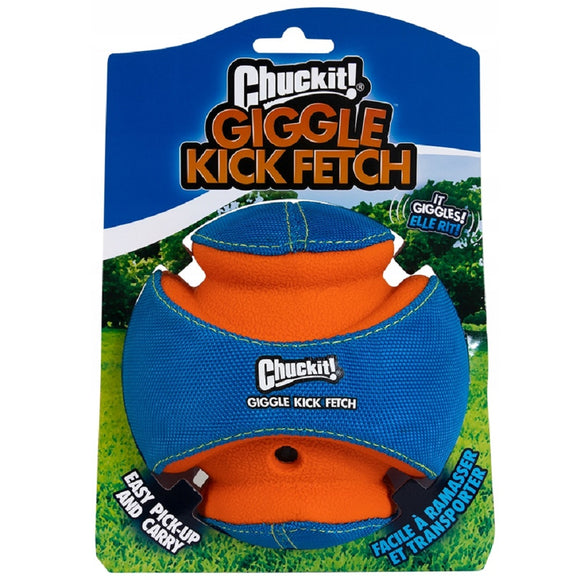 Chuckit! Giggle Kick Fetch Ball – Impenetrable Durable Toy with Entertaining Sound