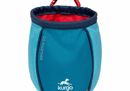 Kurgo Go Stuff It Treat Bag – Red, Durable Clip-On Pouch with Easy-Access Opening