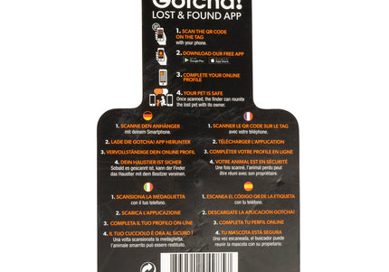 Max&Molly Gotcha! Lost & Found Collar Tag – Smart Pet ID with Owner Contact Feature